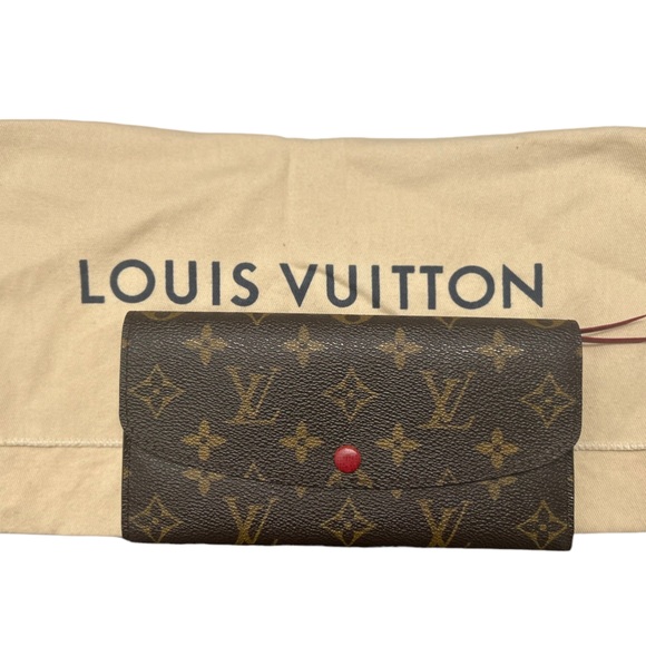 Louis Vuitton Handbags - AUTHENTIC LOUIS VUITTON EMILIE MONOGRAM WALLET ROUGE